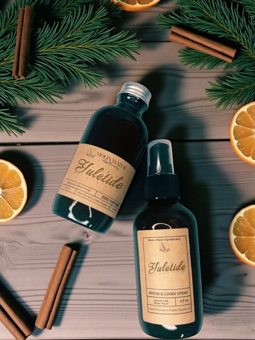 *YULETIDE* - REED DIFFUSER & ROOM SPRAY -- by Moon Water Apothecary