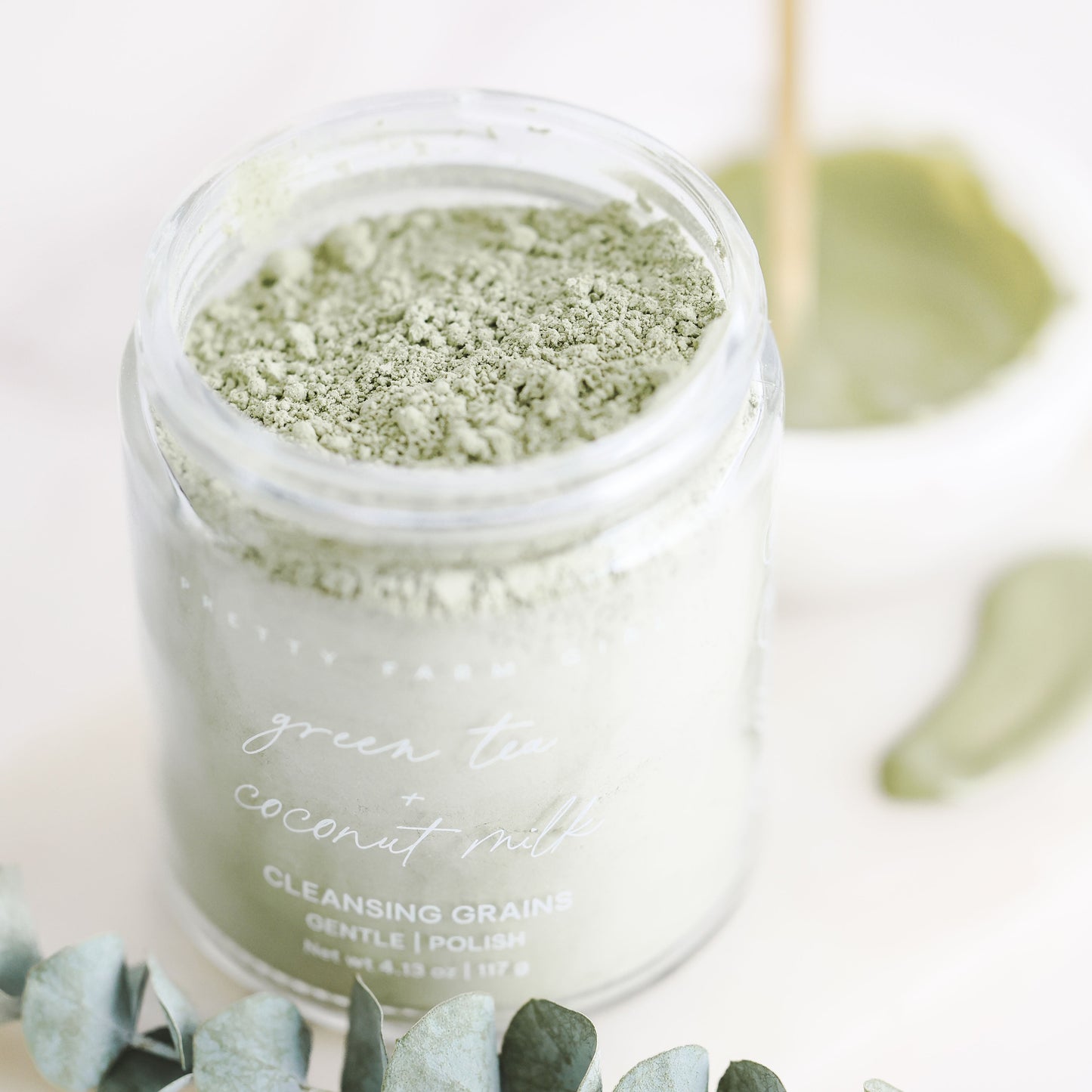 Green Tea + Coconut Milk Facial Cleansing Grains